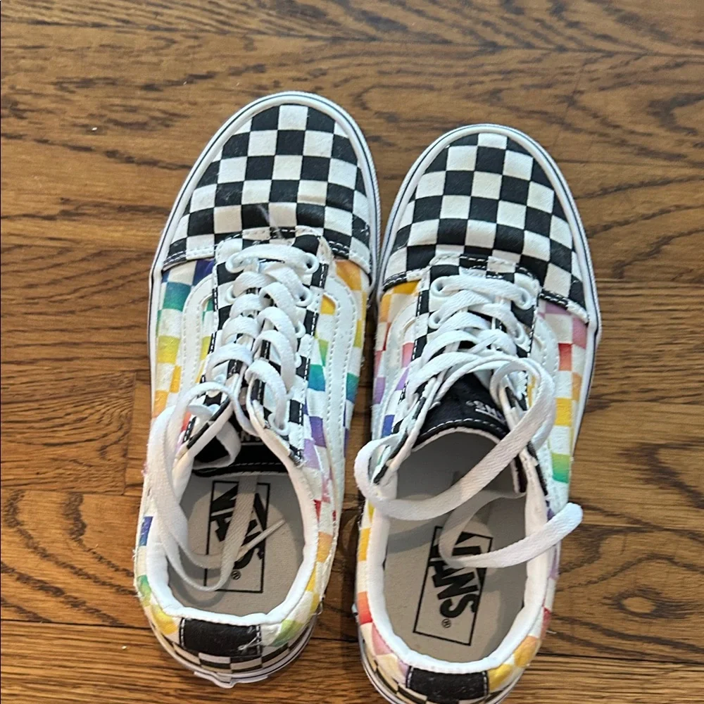 Vans Multicolor Checkered Sneakers - Picture 4 of 10